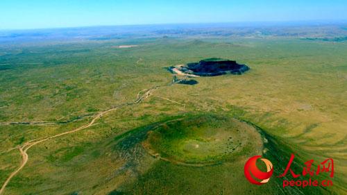 察哈爾火山俯瞰圖