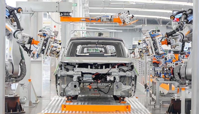 上汽通用五菱的島式精益智造工廠。覃科攝