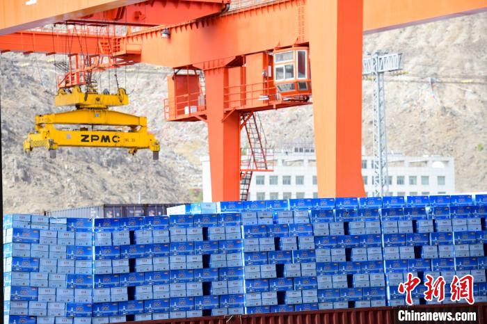 圖為抗疫生活物資。 貢嘎來松 攝 圖為抗疫生活物資?!∝暩聛硭?攝