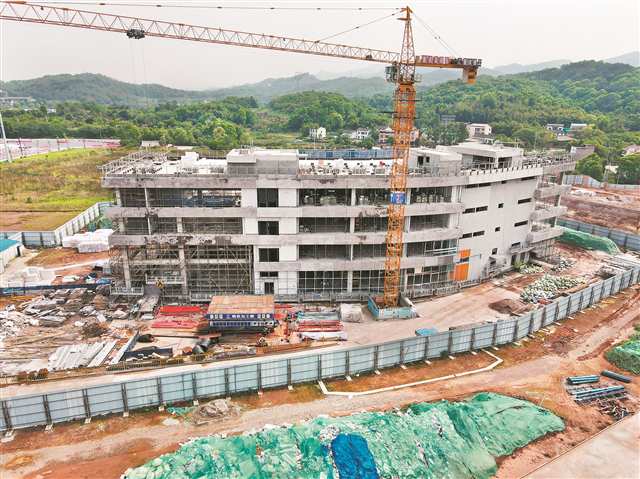 超瞬態(tài)實驗裝置項目建設(shè)現(xiàn)場。（受訪者供圖）