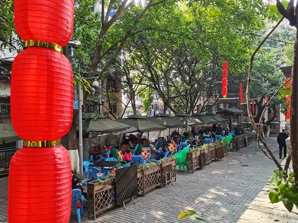 南湖社區(qū)“三益”建設(shè)成果——茶韻廣場。孫啟凡攝