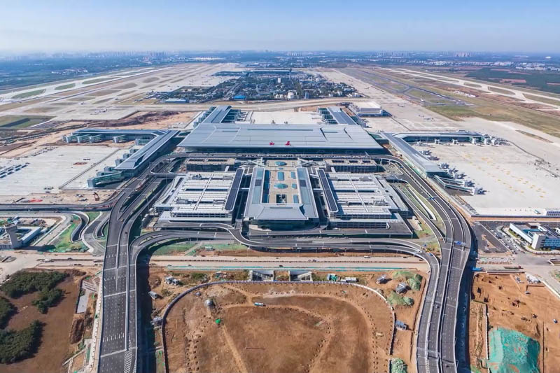 西安機(jī)場(chǎng)三期擴(kuò)建工程現(xiàn)場(chǎng)（建設(shè)單位供圖）