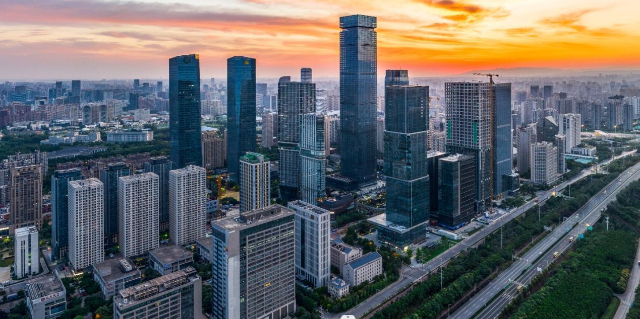 西安俯瞰圖。西安市高新區(qū)供圖